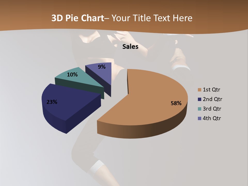 Breakdance Jump Female PowerPoint Template