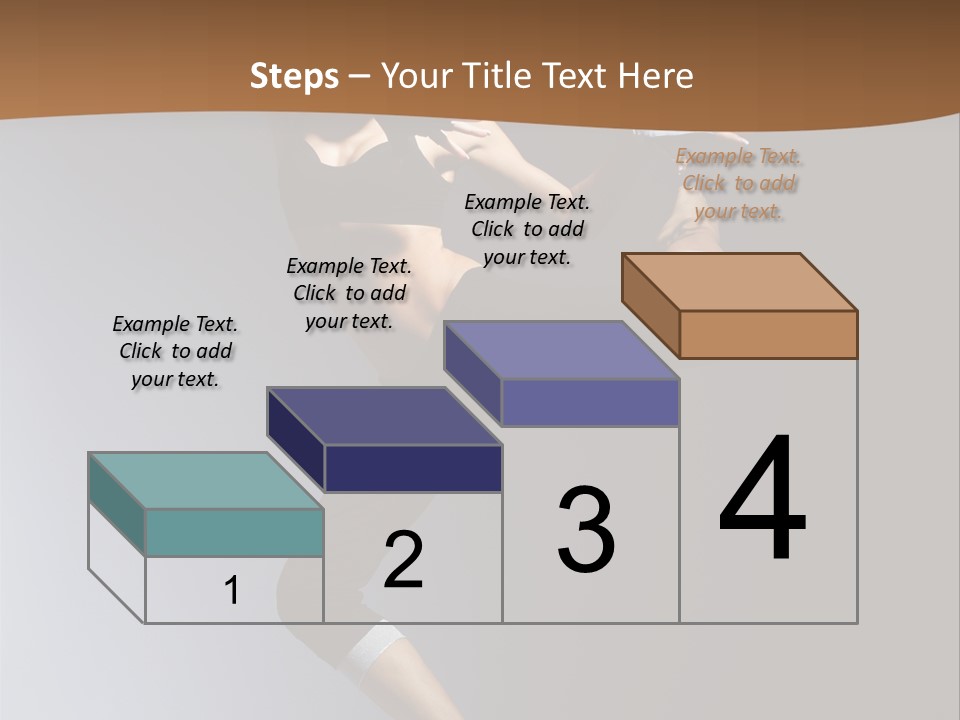 Breakdance Jump Female PowerPoint Template