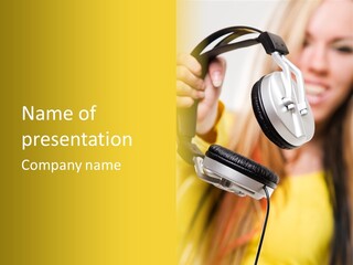 Listening Closeup Activity PowerPoint Template