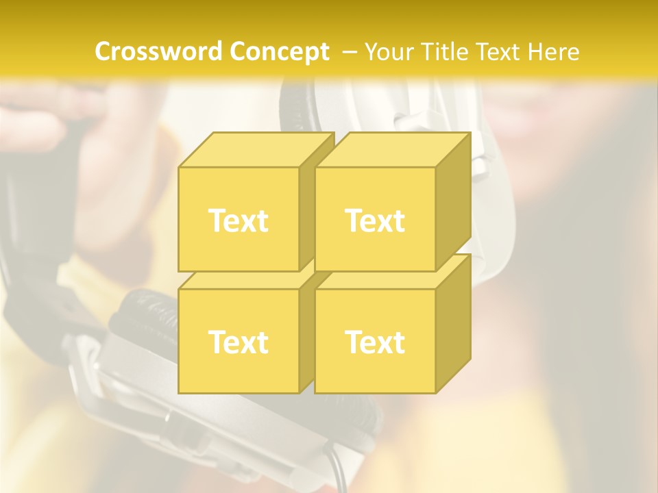 Listening Closeup Activity PowerPoint Template