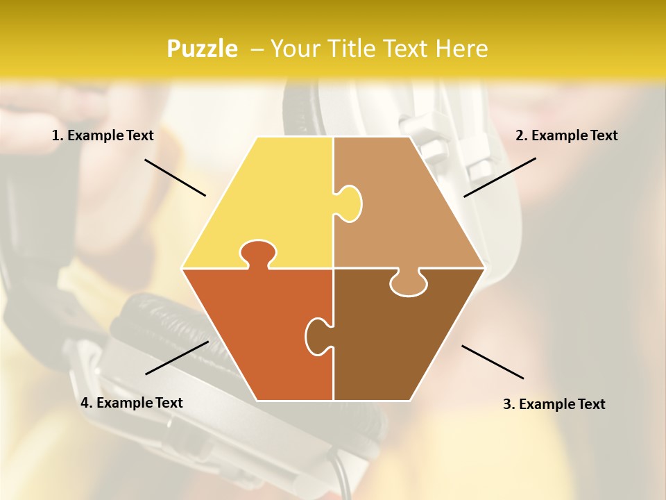 Listening Closeup Activity PowerPoint Template