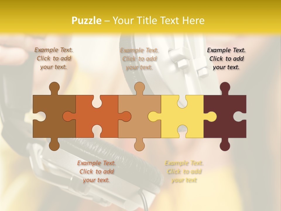 Listening Closeup Activity PowerPoint Template