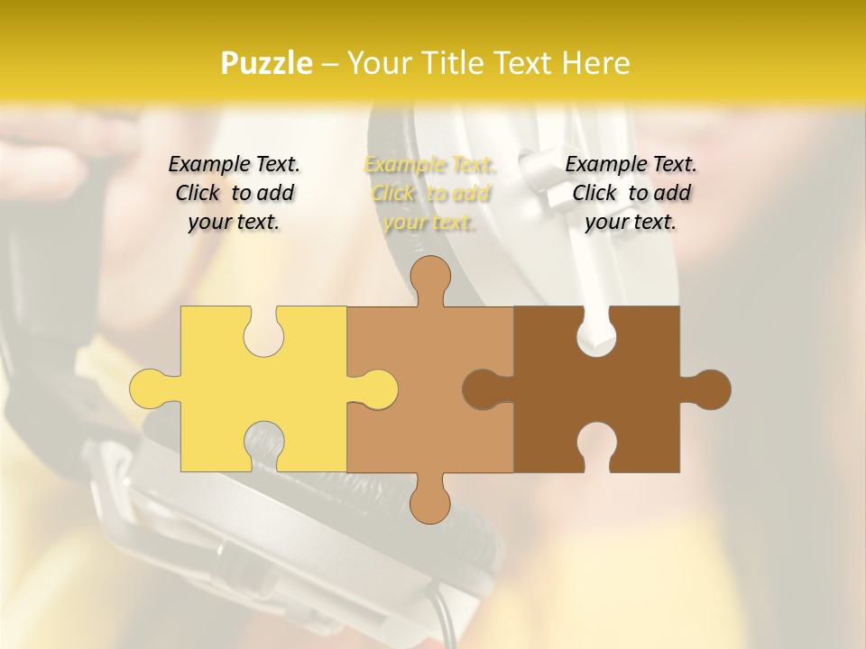 Listening Closeup Activity PowerPoint Template