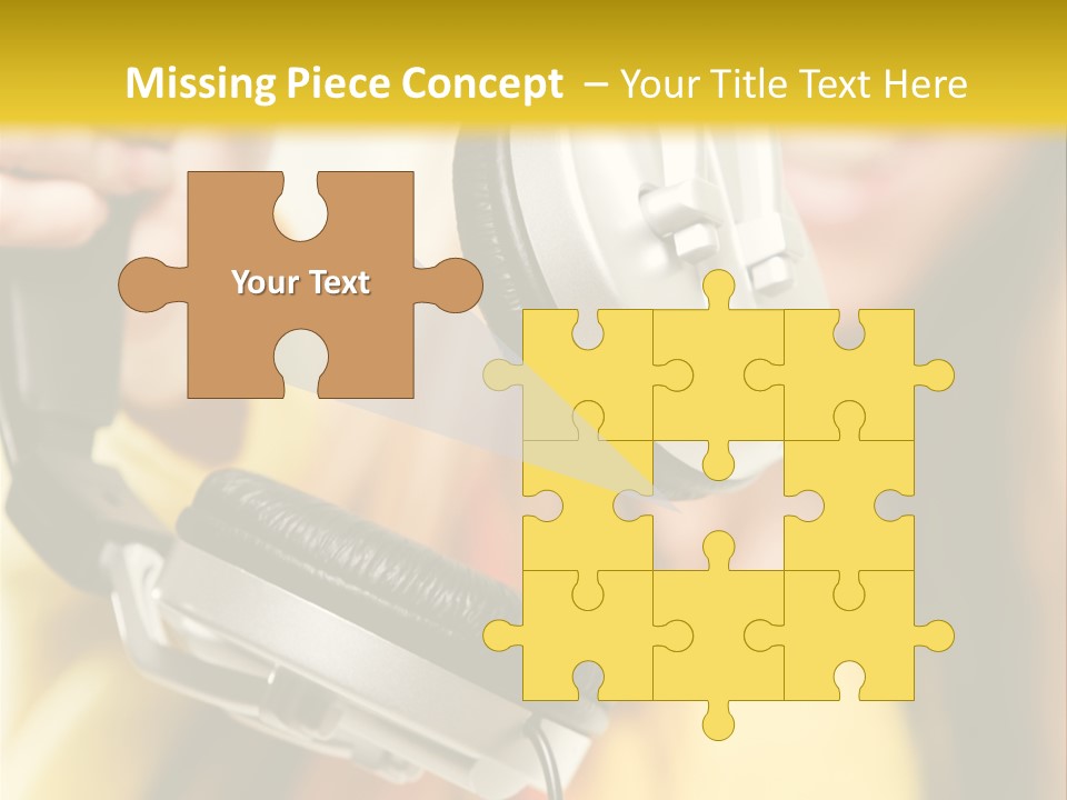 Listening Closeup Activity PowerPoint Template