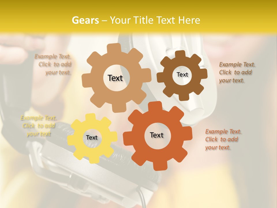 Listening Closeup Activity PowerPoint Template