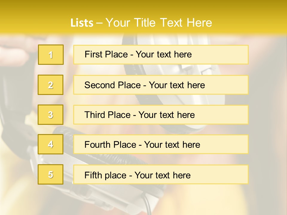 Listening Closeup Activity PowerPoint Template