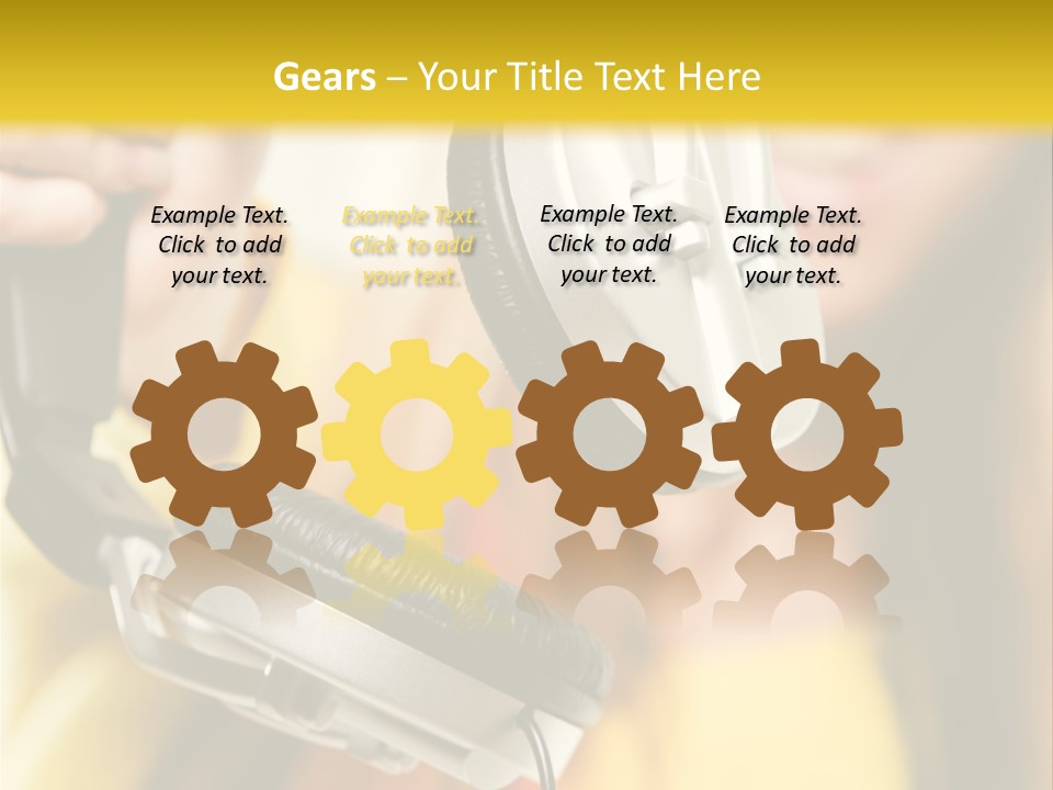 Listening Closeup Activity PowerPoint Template