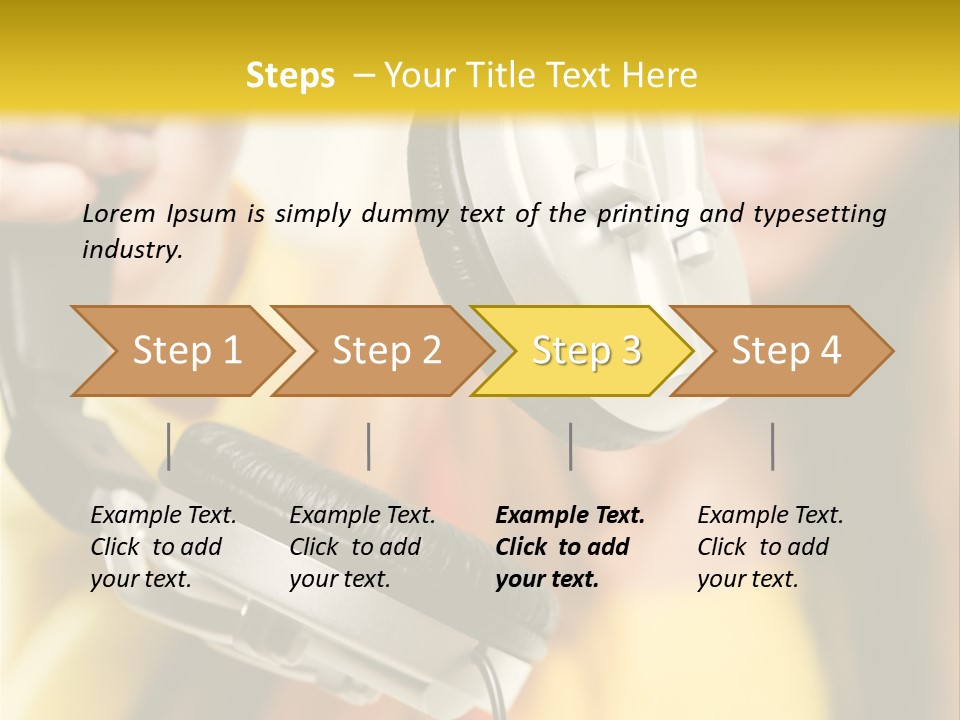 Listening Closeup Activity PowerPoint Template