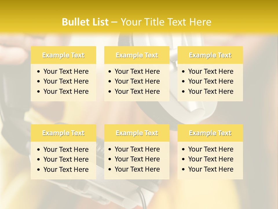 Listening Closeup Activity PowerPoint Template
