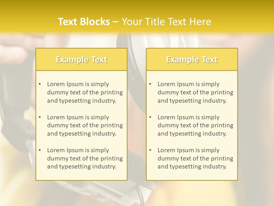 Listening Closeup Activity PowerPoint Template