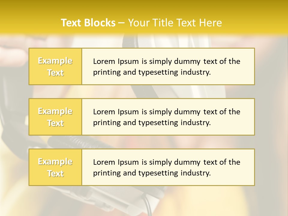 Listening Closeup Activity PowerPoint Template
