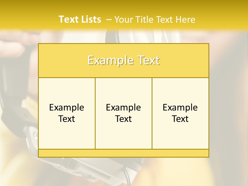 Listening Closeup Activity PowerPoint Template
