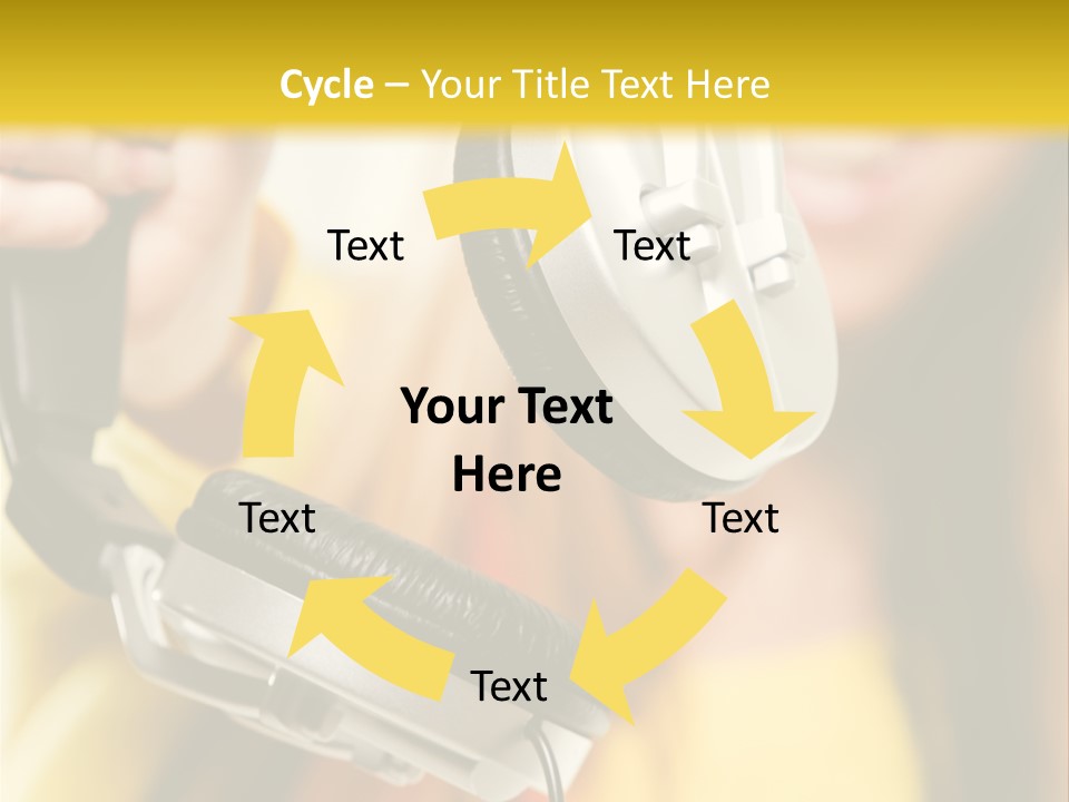 Listening Closeup Activity PowerPoint Template
