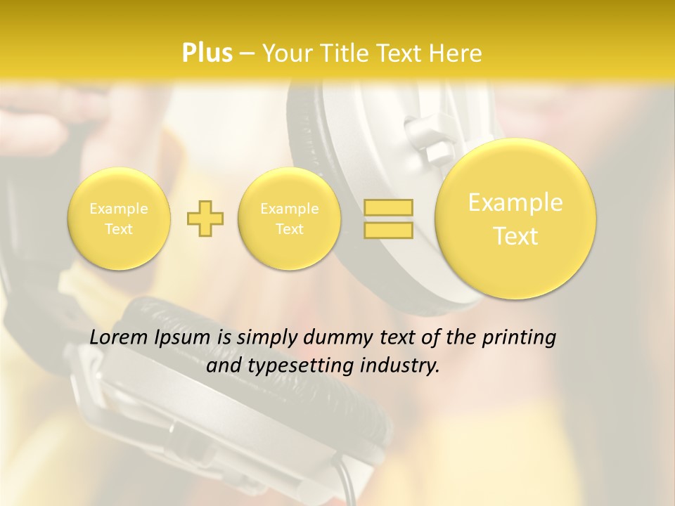 Listening Closeup Activity PowerPoint Template