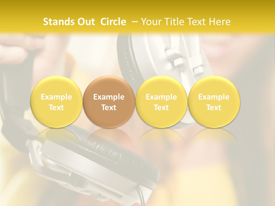 Listening Closeup Activity PowerPoint Template