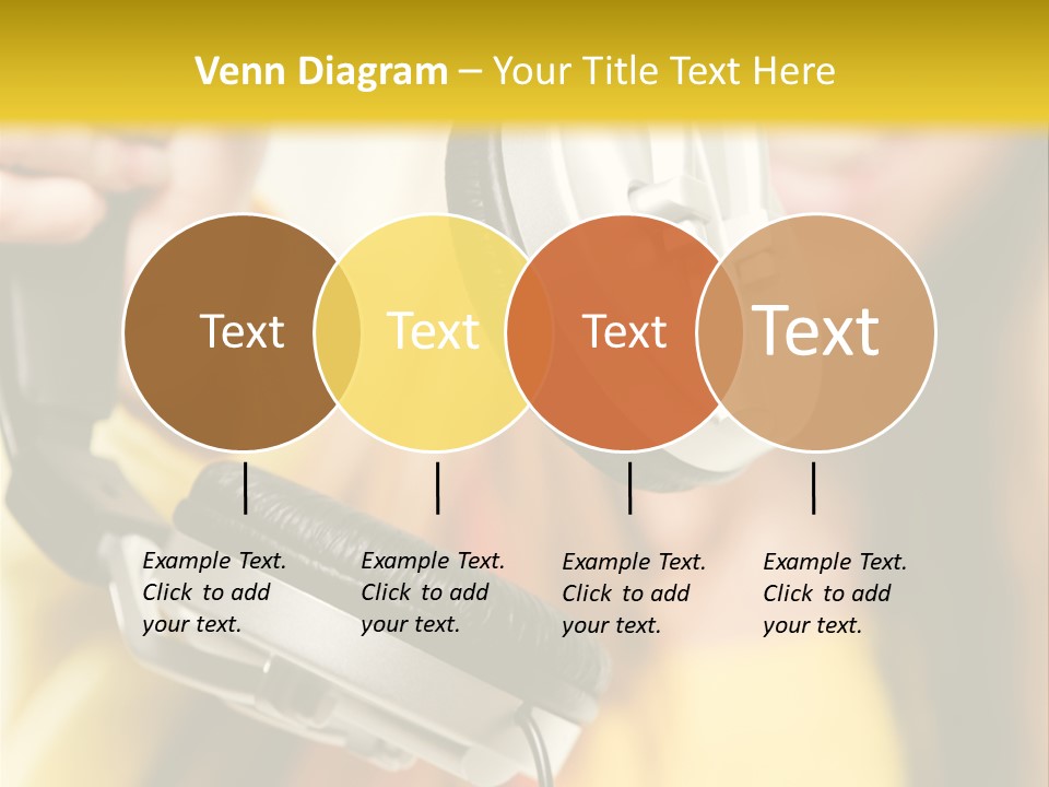 Listening Closeup Activity PowerPoint Template