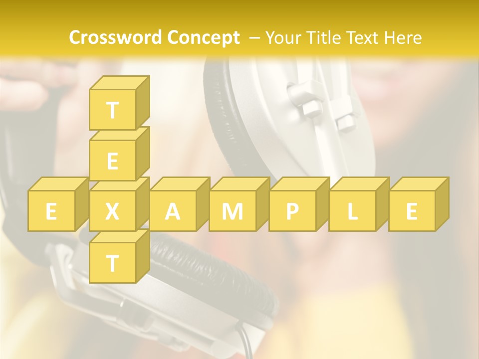 Listening Closeup Activity PowerPoint Template