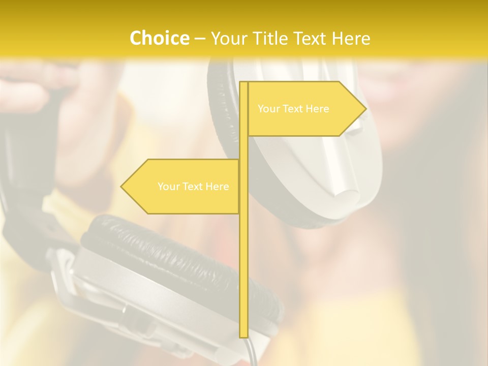 Listening Closeup Activity PowerPoint Template