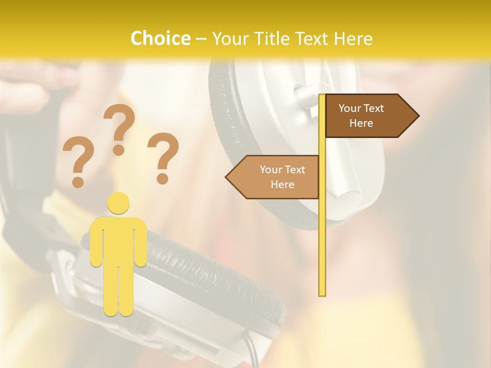 Listening Closeup Activity PowerPoint Template