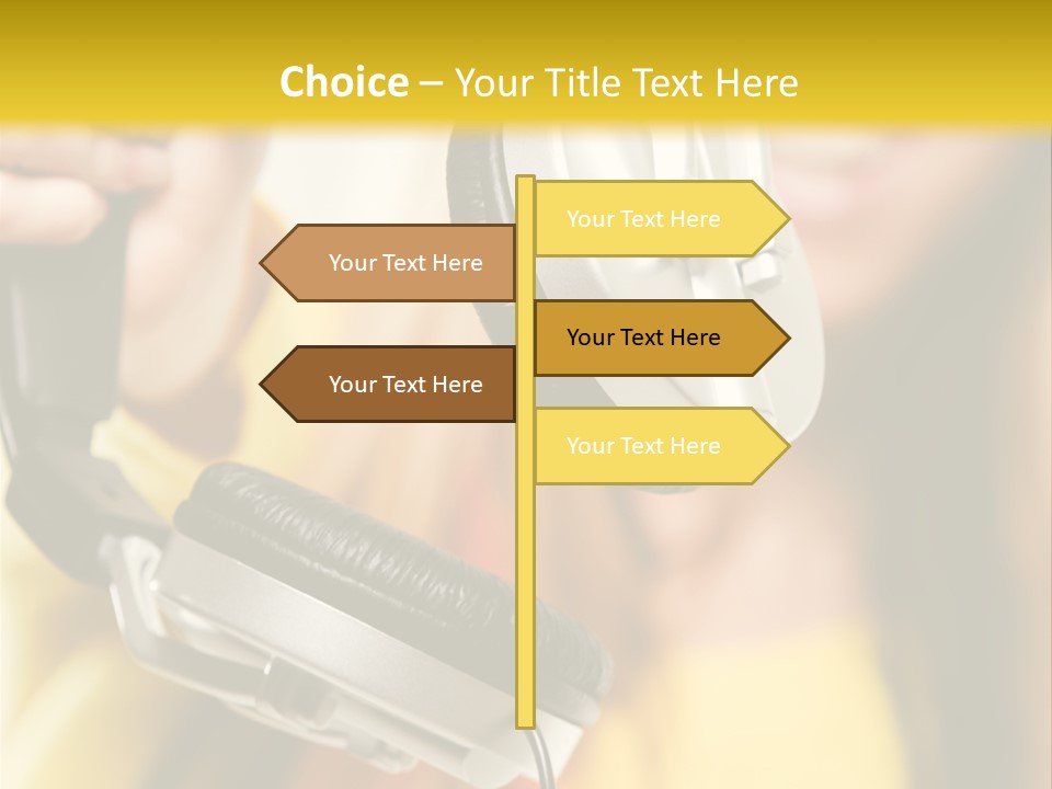 Listening Closeup Activity PowerPoint Template