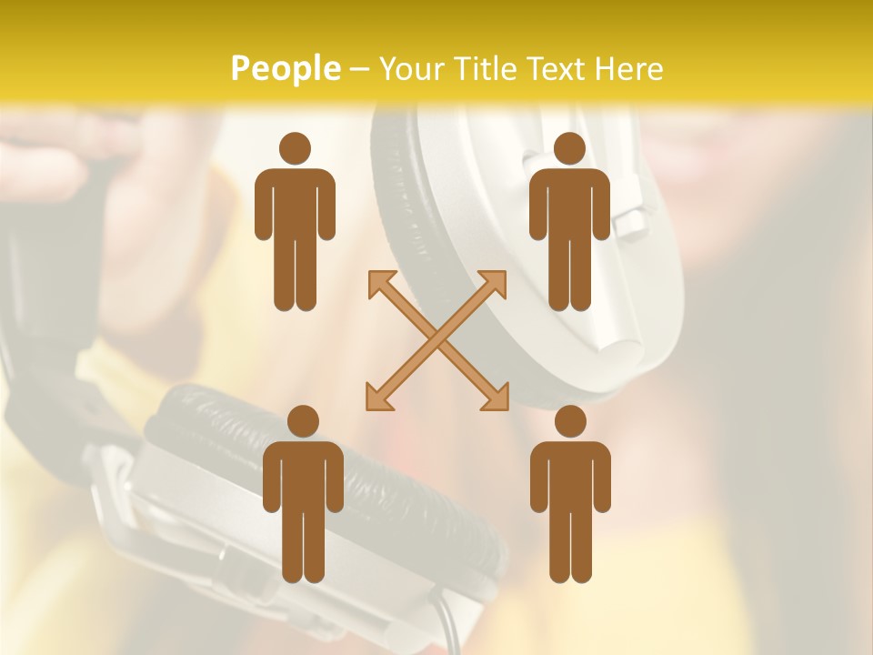 Listening Closeup Activity PowerPoint Template