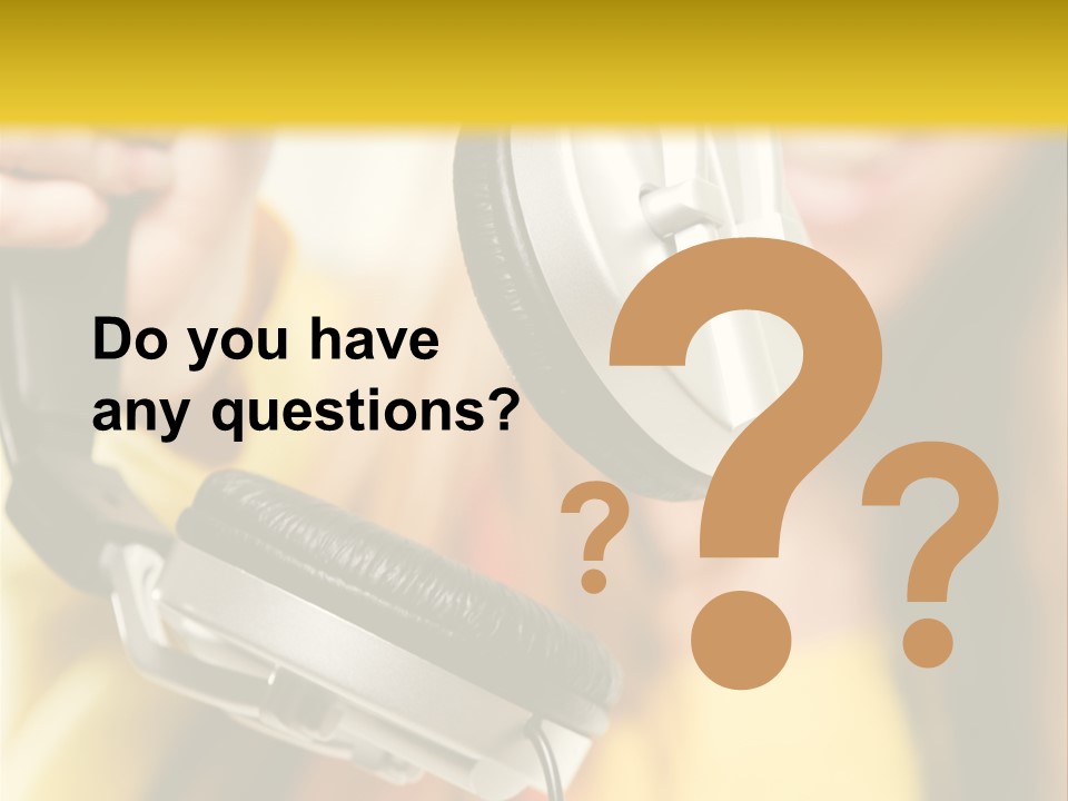 Listening Closeup Activity PowerPoint Template