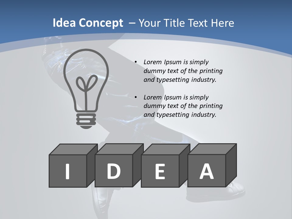 Jumper Breakdance Boy PowerPoint Template