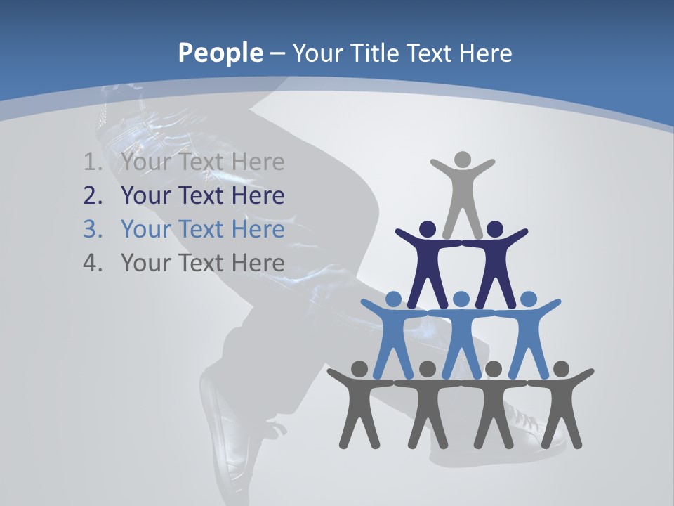 Jumper Breakdance Boy PowerPoint Template