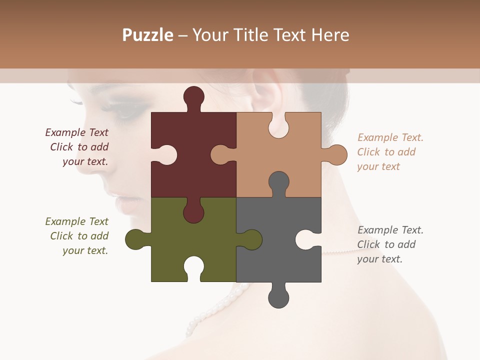 Attractive Girl Makeup PowerPoint Template