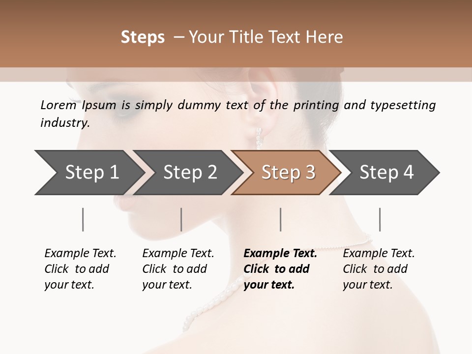 Attractive Girl Makeup PowerPoint Template