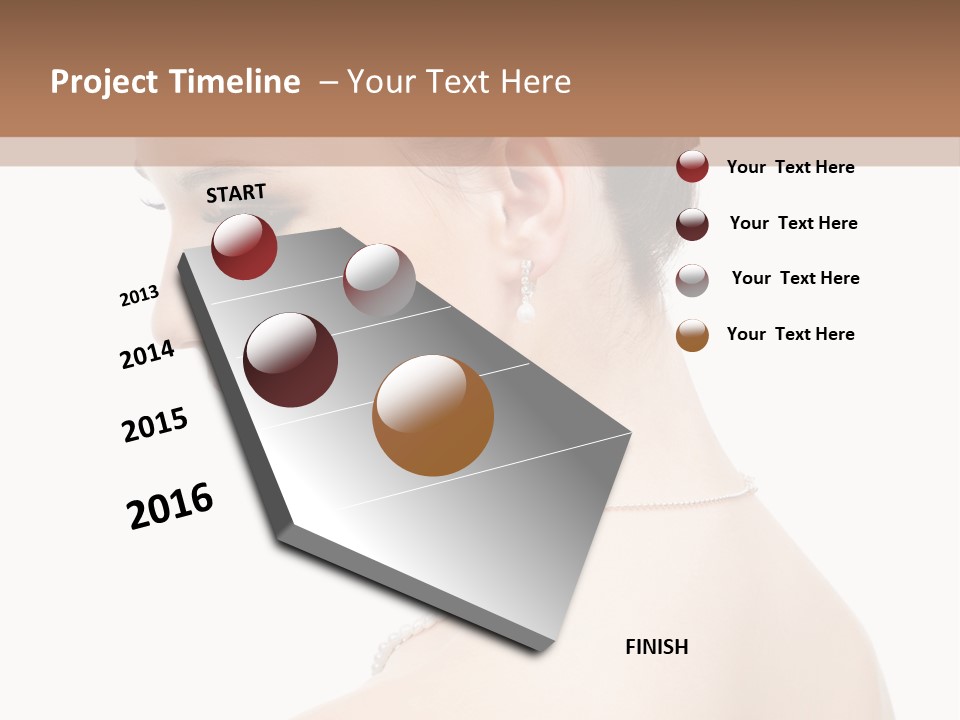 Attractive Girl Makeup PowerPoint Template