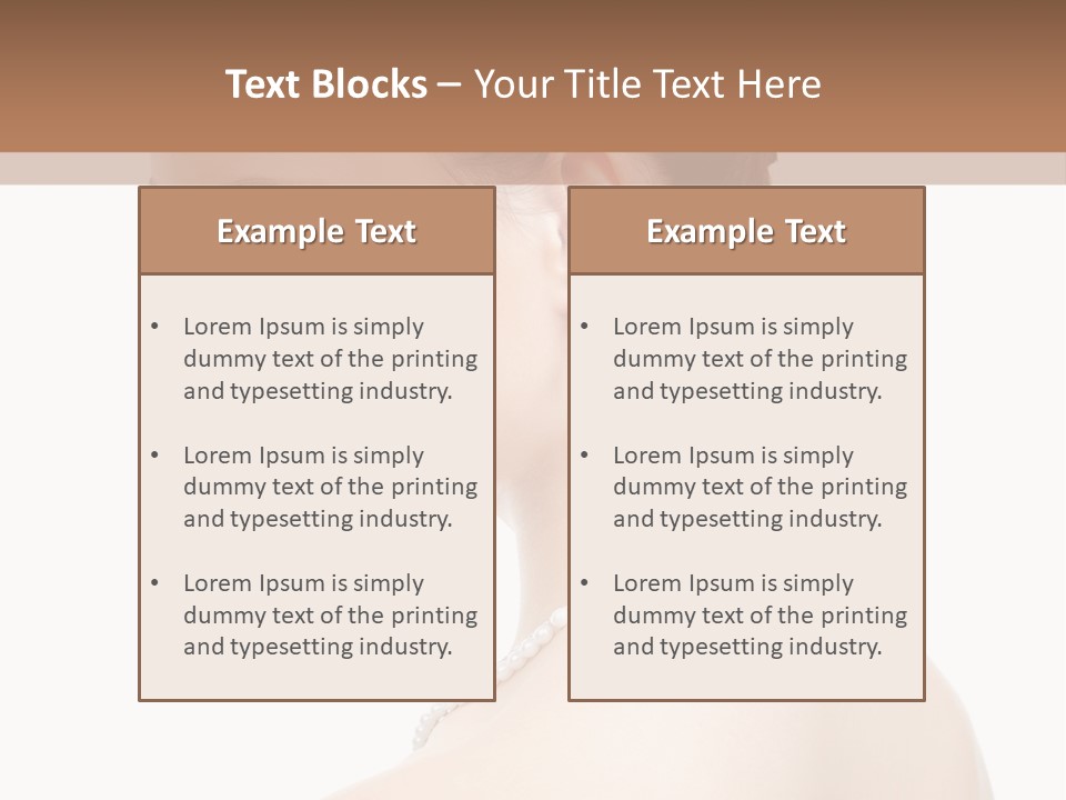 Attractive Girl Makeup PowerPoint Template