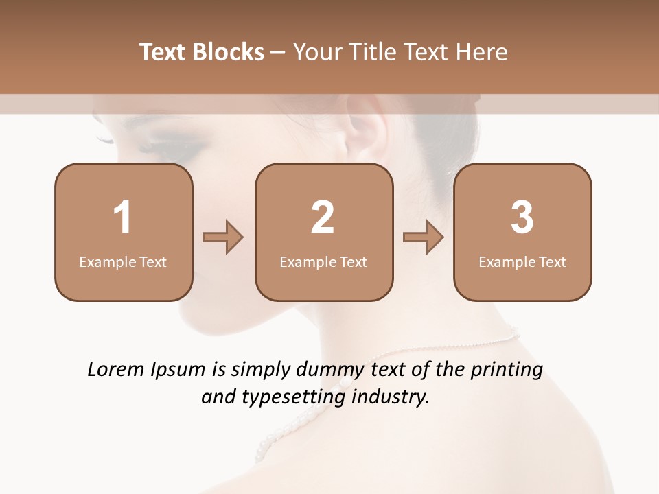 Attractive Girl Makeup PowerPoint Template