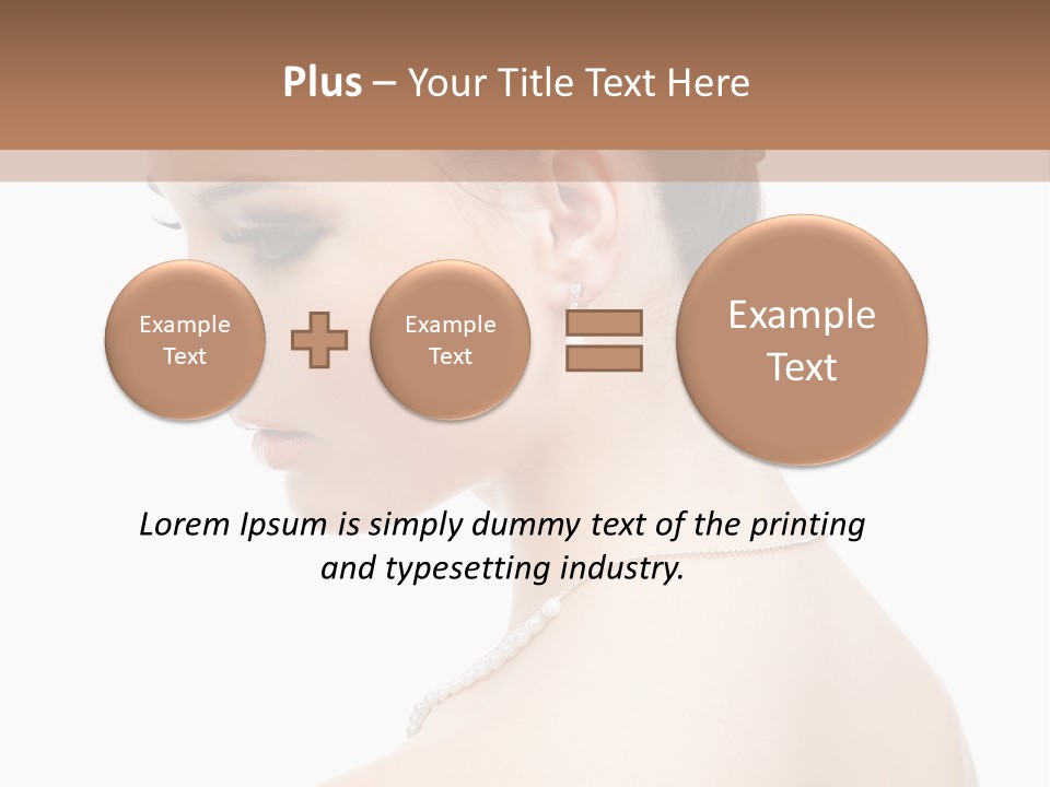 Attractive Girl Makeup PowerPoint Template