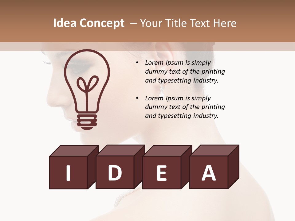 Attractive Girl Makeup PowerPoint Template