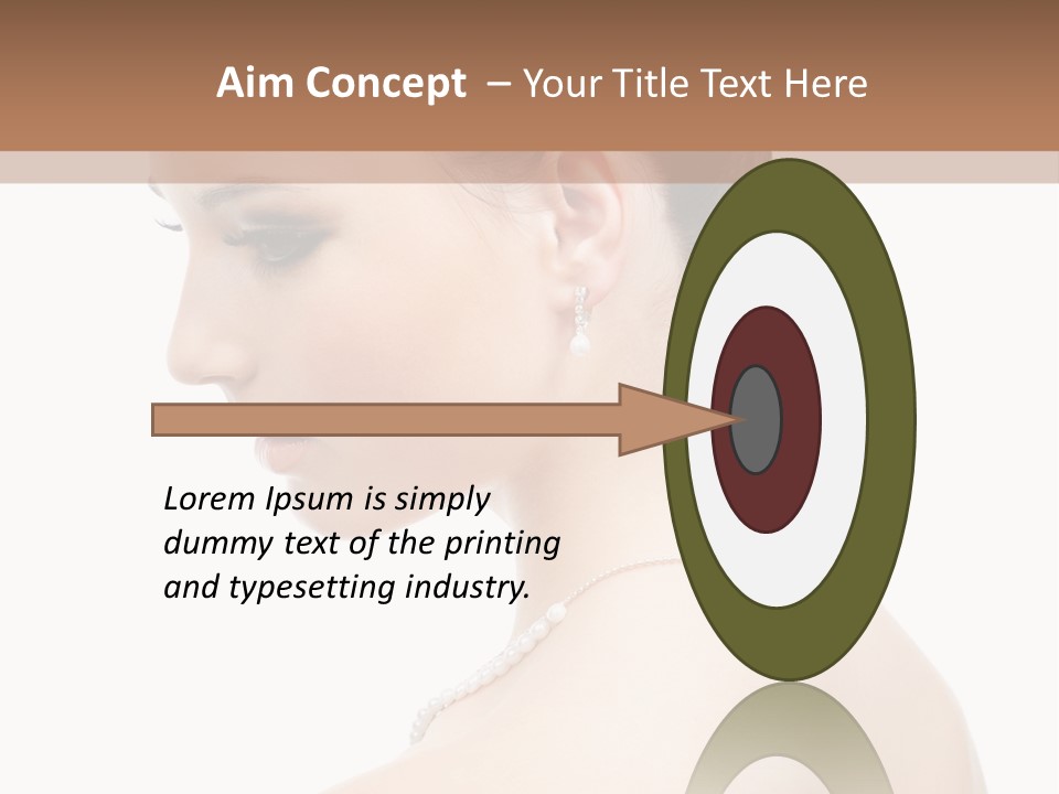 Attractive Girl Makeup PowerPoint Template