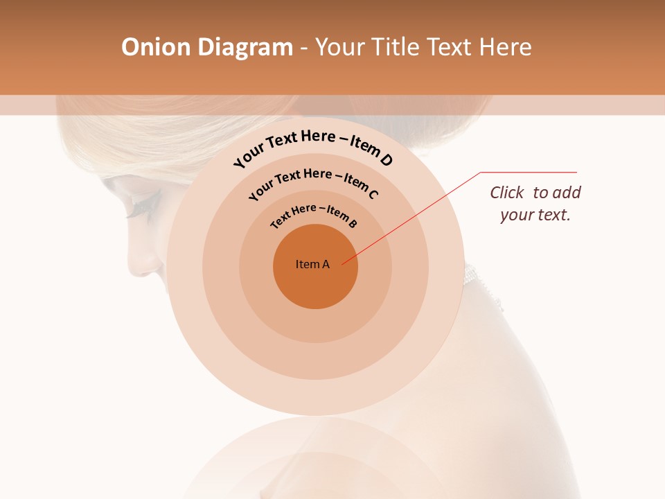 Fashion Caucasian Model PowerPoint Template