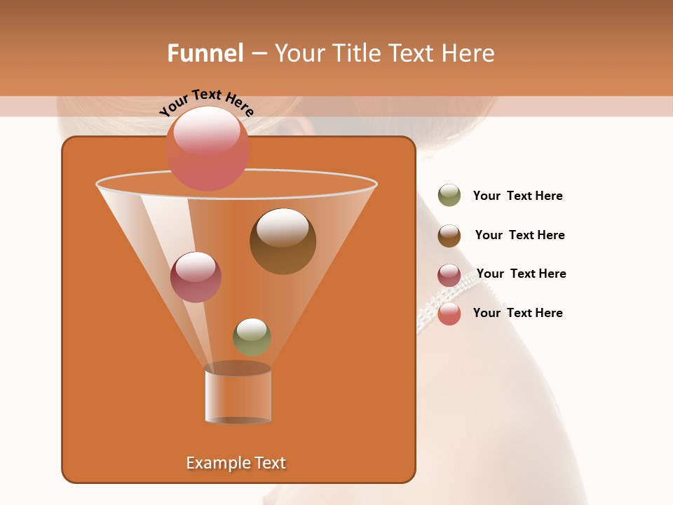Fashion Caucasian Model PowerPoint Template