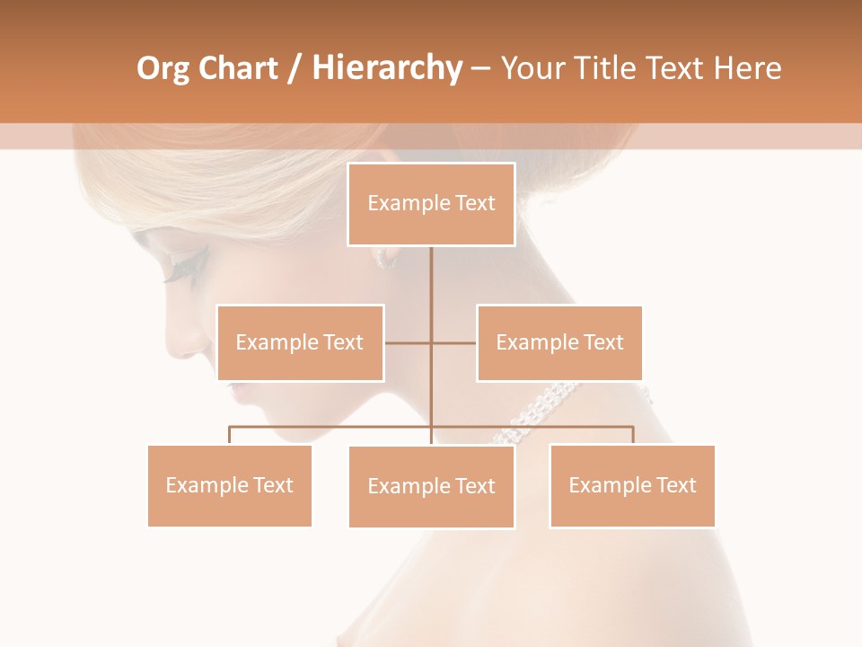 Fashion Caucasian Model PowerPoint Template