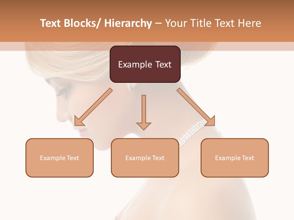 Fashion Caucasian Model PowerPoint Template