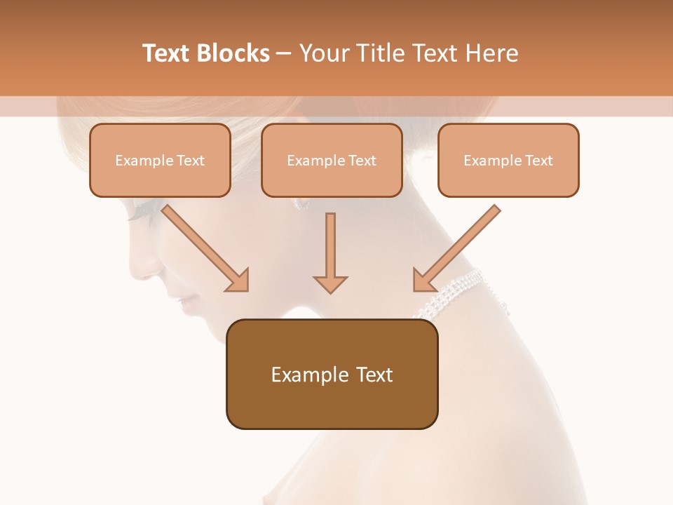 Fashion Caucasian Model PowerPoint Template