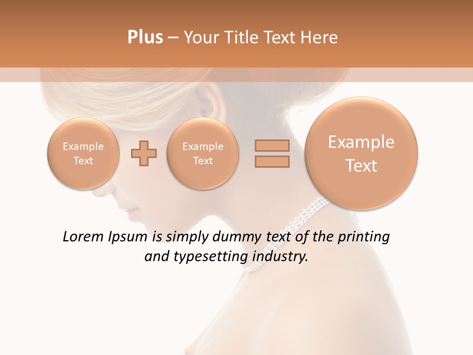 Fashion Caucasian Model PowerPoint Template