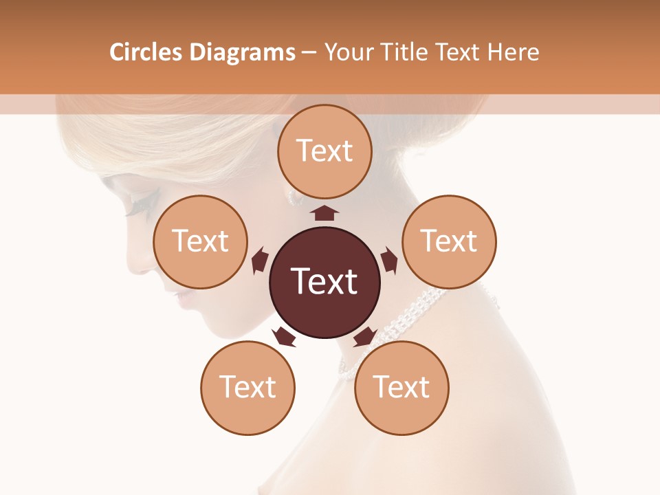 Fashion Caucasian Model PowerPoint Template