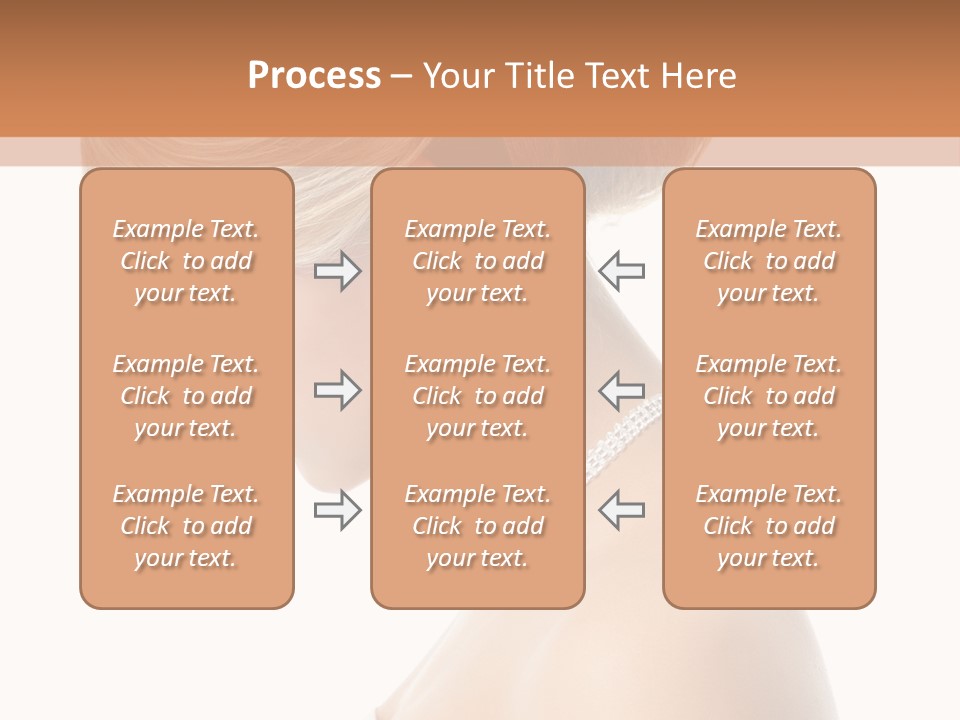 Fashion Caucasian Model PowerPoint Template