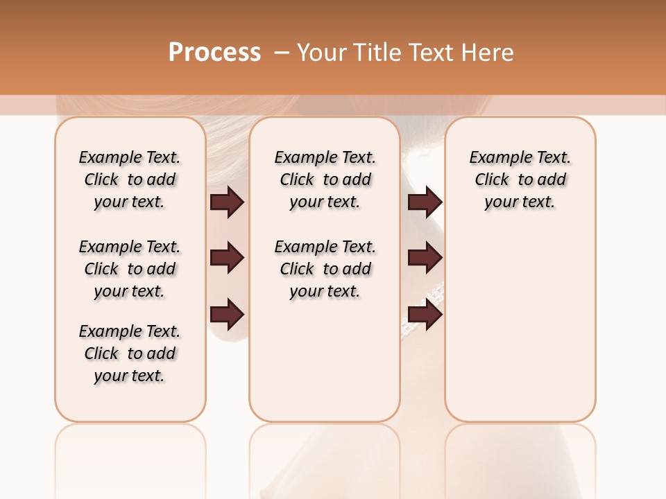 Fashion Caucasian Model PowerPoint Template