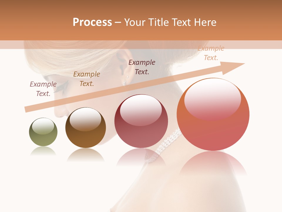 Fashion Caucasian Model PowerPoint Template