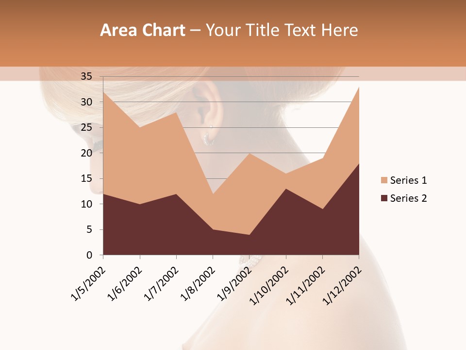 Fashion Caucasian Model PowerPoint Template