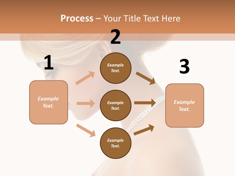 Fashion Caucasian Model PowerPoint Template