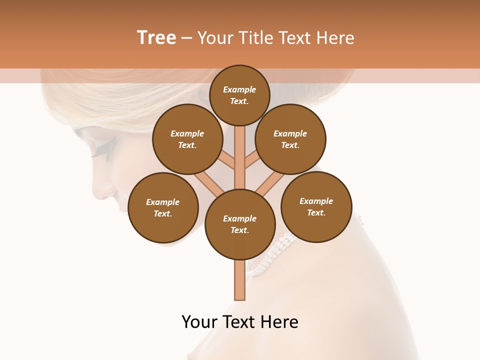 Fashion Caucasian Model PowerPoint Template