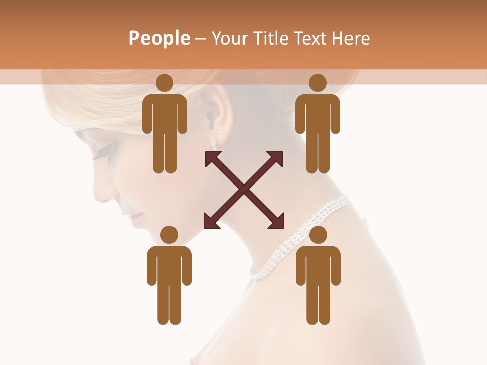 Fashion Caucasian Model PowerPoint Template